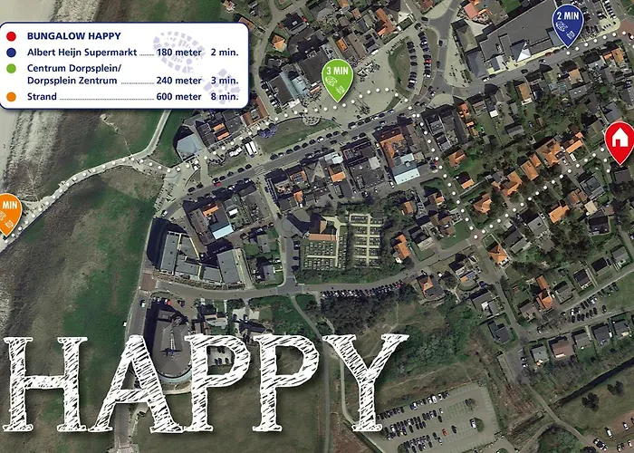 펜션 Happy, Vakantiewoning Op Loopafstand & Duinen! *